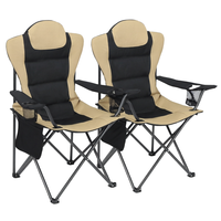 Chaise de jardin pliante en aluminium avec cadre en aluminium et tissu Oxford, design victorien, forme ronde