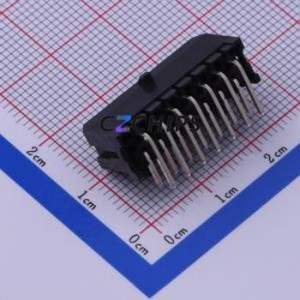 C3030WR-F-2X07P Wire-to-Board Pin Header Bent Lead Through Hole,P=3mm Connector 2x7P 3mm Right Angle Insert 14P - Product Image 2