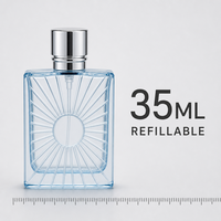 Atomiseur de voyage rechargeable personnalisé pour parfum, 35 ml, mini flacon portable à brume fine, vente en gros avec logo personnalisé