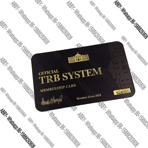 Customized name card with QR code Trum-p Gold vip card US Money Prop Gold Trum-p Check Bucks TRB membership card wholesale