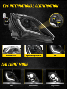 Faro LED con Homologación ECE, Luz Intermitente con Señal de Giro DRL para ATV <span class=keywords><strong>Yamaha</strong></span> YFZ 450 <span class=keywords><strong>Raptor</strong></span> 350 700 700R YFM <span class=keywords><strong>250</strong></span> 350 2006-2025 - Product Image 2