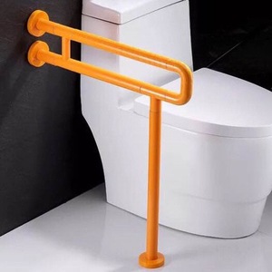 Barra de apoyo para inodoro KS, capacidad de carga de 250 kg, plegable, de acero inoxidable, barra de seguridad para baño para personas mayores y discapacitadas - Product Image 4