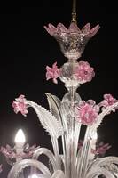 Lustre suspendu en verre de Murano fait main, élégant et décoratif, pour hôtel, maison, salon