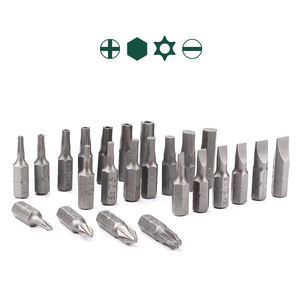 ชุดดอกสว่านไขควงป้องกันการงัดแงะ T25ชุดหัวแบนท็อกแม่เหล็กขนาด1/4 "HEX DRIVER Bits ยาว100มม. - Product Image 5