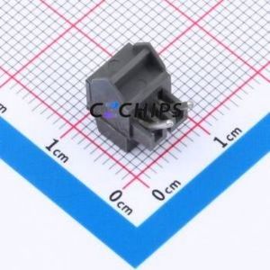 934-DS/02 Screw Terminal Block Through hole Component (THT)P=3.5mm Connector 1x2P 3.5mm Gray Right Angle Insert - Product Image 2