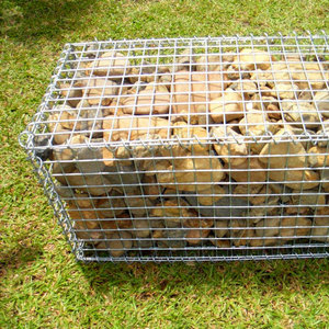 Mur en gabions en acier inoxydable et galvanisé pour extérieur avec couvercle, cage en fil de fer spiralé pour jardin, mur en pierres, boîte gabion soudée - Product Image 5