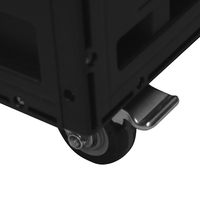 Caisse de transport robuste empilable en plastique pour panneaux de piste de danse LED, étanche IP65, avec roues, pour équipement de scène