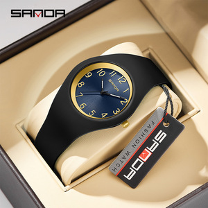 Reloj de Cuarzo SANDA 6186, Simple y Elegante para Estudiantes, Ligero, con Correa de Silicona, Ideal para Niños y Niñas - Product Image 5