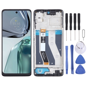 Pour <span class=keywords><strong>Motorola</strong></span> Moto G62 inde affichage de <span class=keywords><strong>téléphone</strong></span> <span class=keywords><strong>portable</strong></span> OEM LCD écran tactile numériseur assemblage complet avec cadre - Product Image 1