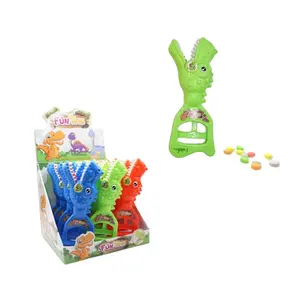 Funny biting dinosaur with candies plastic candy toy