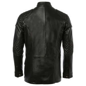 Veste en cuir véritable pour homme, sur mesure, très demandée, de haute qualité, avec couleur personnalisée, style streetwear. - Product Image 3