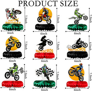 Đồ Trang Trí Hình Tổ Ong Cho Xe Đạp Đồ Dùng Trang Trí Bàn Tiệc Sinh Nhật Cho Sinh Nhật Bé Trai - Product Image 5