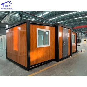Maison conteneur extensible 20FT 40FT, structure en acier modulaire préfabriquée, portable, mobile, espace de vie moderne pour hôtel - Product Image 3