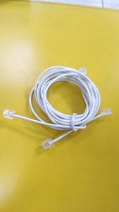 Cable plano de <span class=keywords><strong>6</strong></span> conductores, Cable de línea telefónica OEM ODM, con Cable fijo personalizado en espiral, 6P4C, teléfono antiguo recto de 1,5 m - Product Image 4