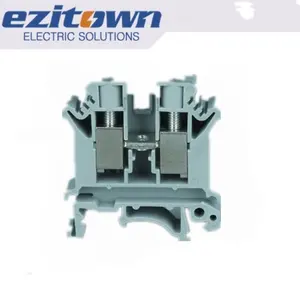 Distribusi UK 35mm2 25mm2 60a Sekrup Paralel Dinrail On Blok Terminal Tipe Rel Din, Konektor Terminalkonektor dengan Bumi