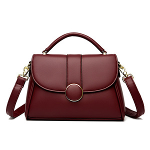 Sac à main grande capacité tendance pour femme en cuir PU souple, pochette à fermeture éclair avec bandoulière unique, doublure en polyester, design simple - Product Image 3