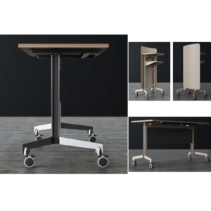 Bàn văn phòng hiện đại với bánh xe có thể gập lại Bàn Đào tạo cho sinh viên trường học nhân viên nhà nghiên cứu phòng hội nghị đồ nội thất - Product Image 3