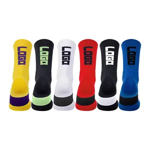 Custom Sports Socks Designer LOGO Casual Basketball Sport Print Solid Color Cotton Running Cycling Socks