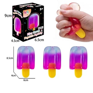 Simulated Ice Cream Cone Fidget Toy Clear Jelly <b>Squishy</b> Stretchy Hand Pinch Anxiety Relief Novelty Gift - Product Image 6