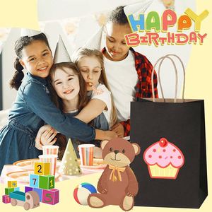 Paper <b>Bags</b> with Handles Assorted Sizes Gift Bulk Kraft Recyclable <b>Bags</b> for Handwork Shopping Business Sturdy Handle Party <b>Bags</b> - Product Image 5