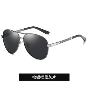 Gafas de sol polarizadas a la moda para hombre, gafas de sol para conductor, gafas de conducción, gafas de sol retro con montura grande de metal - Product Image 3