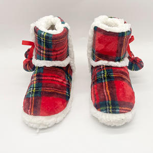 รองเท้าบูทคริสมาสต์กันลื่นสำหรับผู้หญิง, รองเท้าบูทน่ารักสำหรับใส่ในบ้านในฤดูใบไม้ร่วงและฤดูหนาว - Product Image 3