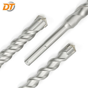 Foret de maçonnerie DT SDS Max à pointe croisée en carbure, foret à percussion sablée à une ou deux cannelures - Product Image 4
