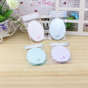 Q5 Cracked Pattern Round <b>Mirror</b> With Comb Set For Students <b>Makeup</b> Gift Mixed Colors - Product Image 2