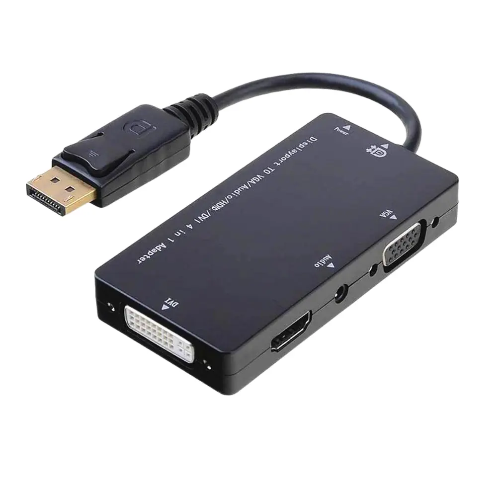 Displayport DP a DVI HDMI, Adaptador de Audio VGA hembra, convertidor de Cable de puerto de pantalla para Air Pro