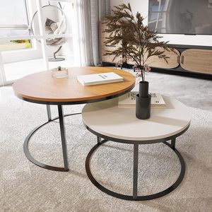 <span class=keywords><strong>Table</strong></span> basse en chêne à panneau <span class=keywords><strong>extensible</strong></span> facile à assembler au design <span class=keywords><strong>scandinave</strong></span> moderne pour la maison, la cuisine et le salon. - Product Image 3