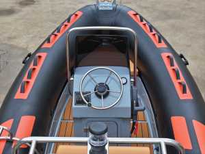 Zhenbo 4.3m RIB 430A, Material de PVC de 1.2mm, Bote Inflable Rígido con Cabina para Pesca, Bote para Buceo - Product Image 5