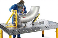 Table de soudage 3D CNC en acier de précision D16/D28 - Table de serrage modulaire à surface nitridée durable pour la fabrication