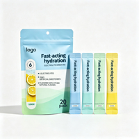 Sachets de poudre d'électrolytes à marque privée, saveur citron, formule personnalisée, emballage en vrac pour marques et distributeurs
