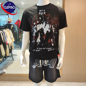 QZFSO, camisetas gráficas con estampado DTG de pantalla personalizada, ropa de calle para hombres y mujeres, camiseta de peso pesado de gran tamaño Boxy, camiseta Vintage de algodón recortada - Product Image 2