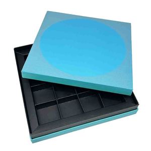 Scatole di imballaggio rigide di cioccolato di lusso ecologiche personalizzabili scatole regalo di carta all'ingrosso materiali riciclati sostenibili