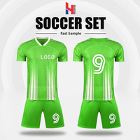 Ensemble de maillots de football personnalisés domicile et extérieur, sublimation intégrale, anti-humidité, pour équipes de club