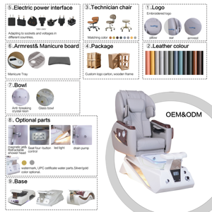 ETL Certified <b>Reclining</b> Fiberglass Base and Spa Chair - Product Image 2