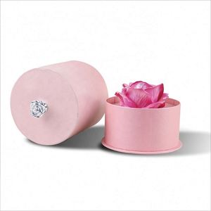 High Grade Customized Pink Cylinder Gift <b>Boxes</b> with Special Flower Design - Product Image 6