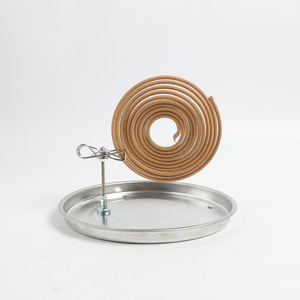 Soporte para espirales antimosquitos con base de acero inoxidable y clip para uso en interiores y exteriores, soporte para incienso antiolores - Product Image 1