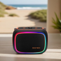 Altavoz Portátil OEM de 80W RGB con Bluetooth, Batería de 18000mAh, Micrófonos Inalámbricos Dobles, Tipo-C, AUX, TF, FM, BT5.3, IPX4, para Fiestas al Aire Libre y Karaoke