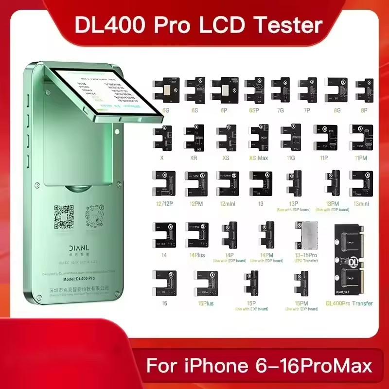 DL400 Pro with 6 - 16 Pro Max Cables