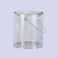 Vente en gros usine : Seau à peinture en fer blanc 1L, 2L, 3L avec poignée et couvercle, Seau en plastique avec design personnalisé, Boîtes en plastique, Boîtes métalliques