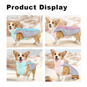 Chaleco de refrigeración evaporativo para perros grandes, chaqueta, abrigo, fragmentos de hielo, protector solar, ropa de refrigeración para mascotas aislada, adecuada para el verano - Product Image 6