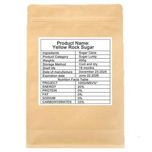 Azúcar <span class=keywords><strong>de</strong></span> roca amarilla <span class=keywords><strong>de</strong></span> tamaño mediano Azúcar <span class=keywords><strong>de</strong></span> roca Premium para hornear y bebidas Azúcar <span class=keywords><strong>de</strong></span> roca <span class=keywords><strong>de</strong></span> <span class=keywords><strong>caña</strong></span> <span class=keywords><strong>de</strong></span> azúcar para Nido <span class=keywords><strong>de</strong></span> Pájaros <span class=keywords><strong>de</strong></span> té - Product Image 2