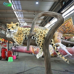GECAI Modèles de simulation animatroniques grandeur nature de léopard, animaux animatroniques pour zoo, modèle de <span class=keywords><strong>jaguar</strong></span> - Product Image 4