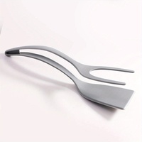 Spatule à Omelette et Pince à Barbecue 2-en-1 en Nylon pour Cuisine Domestique, Outil de Cuisine pour Œufs, Crêpes, Toasts et Sandwichs – Vente en Gros