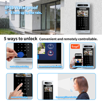 Interphone bidirectionnel pour immeuble d'appartements, sonnette vidéo, système d'interphone vidéo Tuya, déverrouillage à distance par application, vision nocturne, RFID, POE
