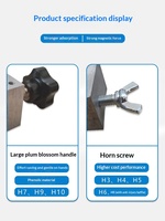 Règle de mesure et d'alignement pour rail de guidage d'ascenseur en acier inoxydable, outil de mesure pour l'installation de rails creux
