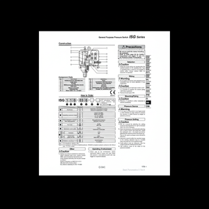 Interruptor de presión de uso general de SMC Pneumatics - Product Image 1