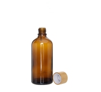 Botol Kaca 5ml 10ml 15ml 20ml 30ml 50ml 100ml Botol Minyak Esensial Kaca Amber dengan Tutup Bambu